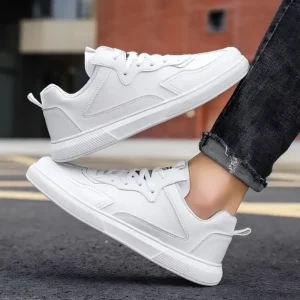 Rishu luxury fashionable Stylish Light Weight Sneakers white Sneakers For Men (White , 7)