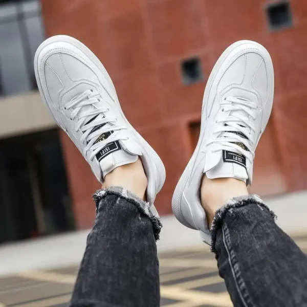 Rishu luxury fashionable Stylish Light Weight Sneakers white Sneakers For Men (White , 7) - Image 2
