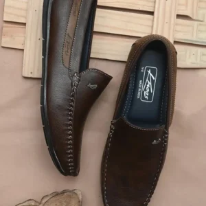 Brown Synthetic Leather Casual Loafers For Men (Brown , 10)