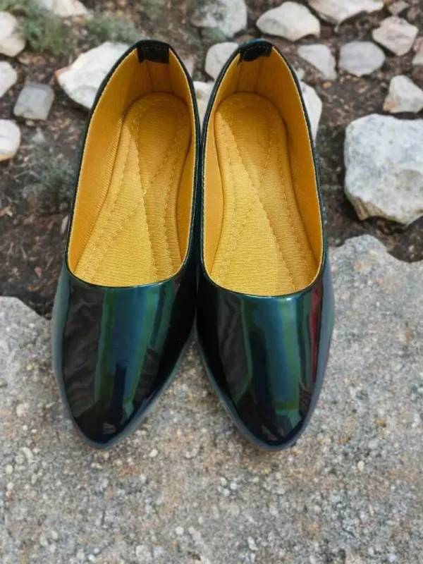 Everyday Black Bellies – Comfortable Flats for Work & Casual Wear Bellies For Women (Black) - Image 2
