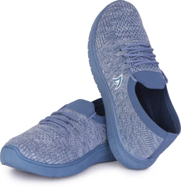 Breathable Lightweight Casual Shoes Slip On Sneakers For Women (Blue) - Image 3