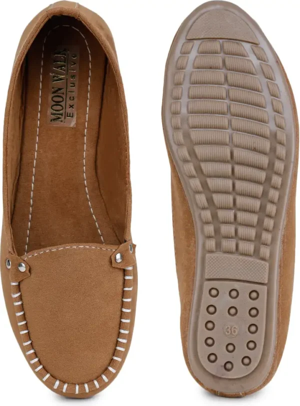Loafers For Women (Tan) - Image 3
