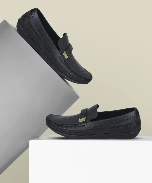 AJANTA Casual PVC Waterproof Loafers For Men (Black , 9)
