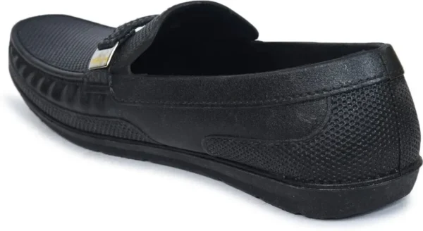 AJANTA Casual PVC Waterproof Loafers For Men (Black , 9) - Image 3